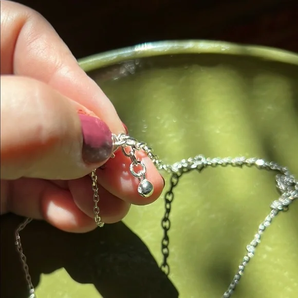 Elegant Silver and Blue and Green Necklace - Picture 2 of 4